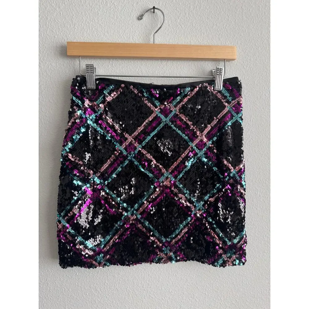 Le Superbe argyle sequin mini skirt - Picture 4 of 4